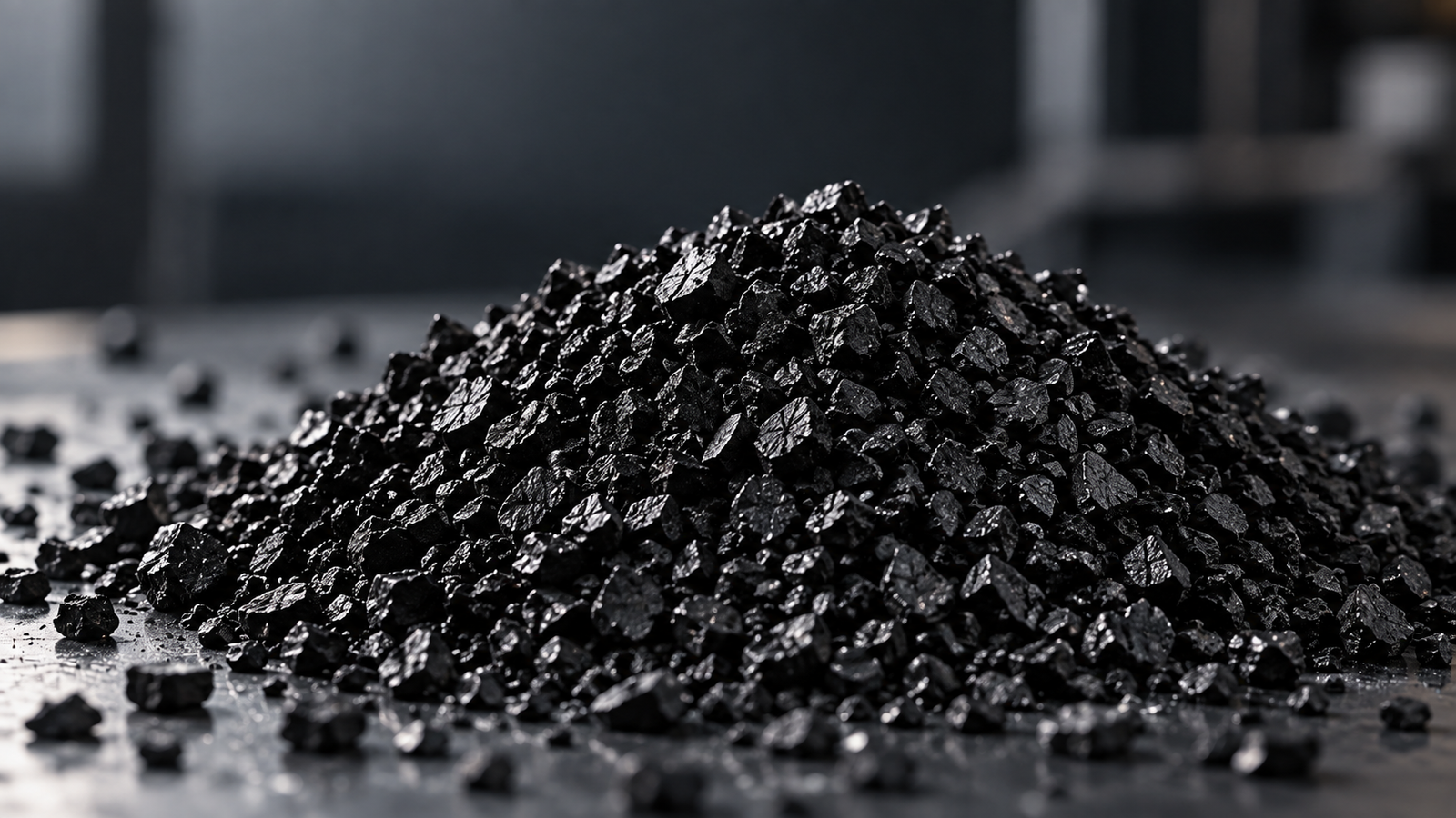 Granular activated carbon sample
