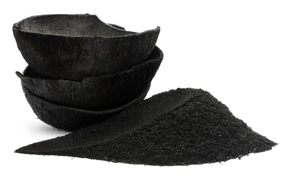 Coconut shell activated carbon powder — authentic sample